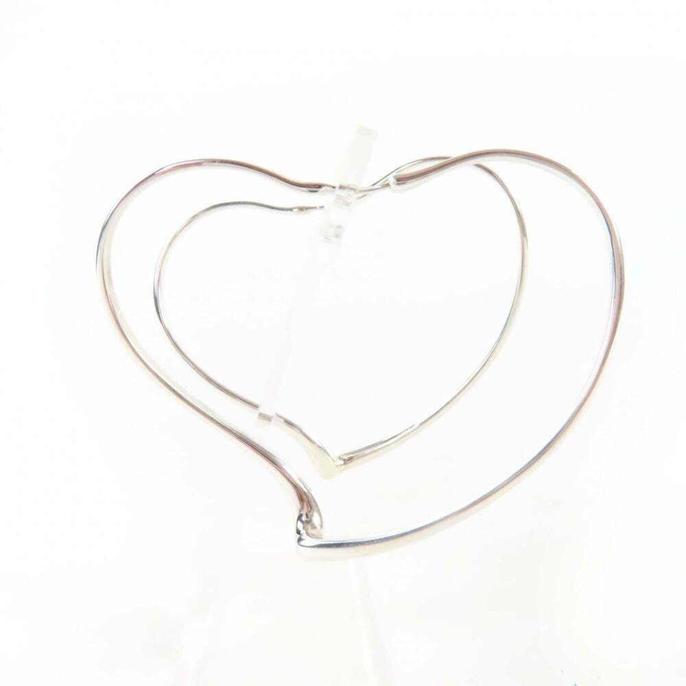 TIFFANY Authentic Silver Heart Earrings - Picture 5 of 8